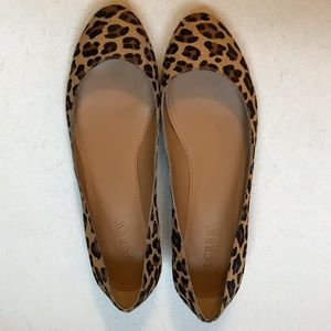 J. Crew Calf Hair Leopard Print Flats (size 9)